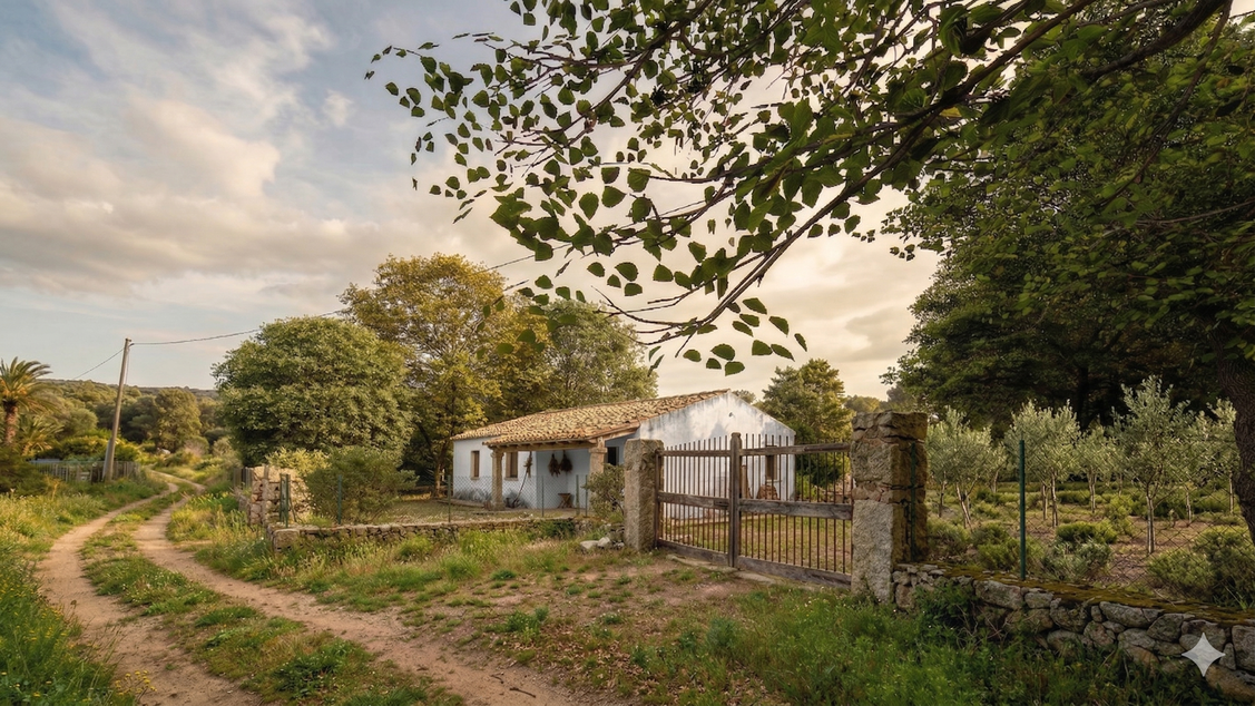 Render di soggiorno luminoso di una casa vacanze ristrutturata